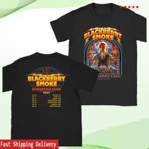 Blackberry Smoke Store Merch 2025 European Tour Tee