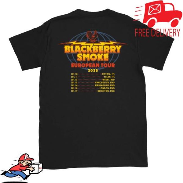 Blackberry Smoke Store Merch 2025 European Tour Tee