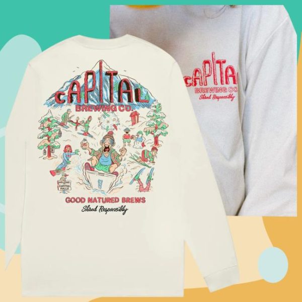 Capital Brewing Store Merch Limited Edition Simon Perini Winter Long Sleeve Tee