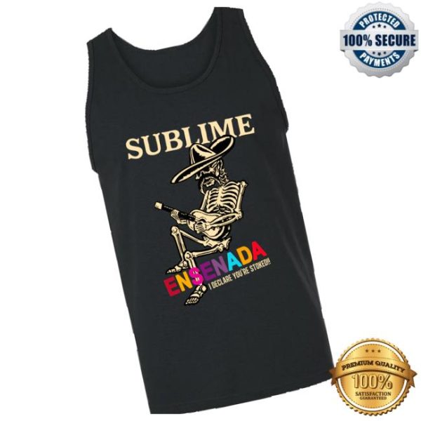 Sublime Store Merch Shop Ensenada Skeleton Tank Black