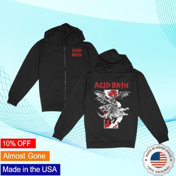 Acid Bath Official Merch Store Shop Alligator Zip Up
