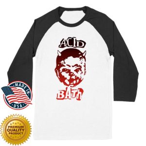 Acid Bath Official Merch Store Shop Devil Baby Baseball Tee