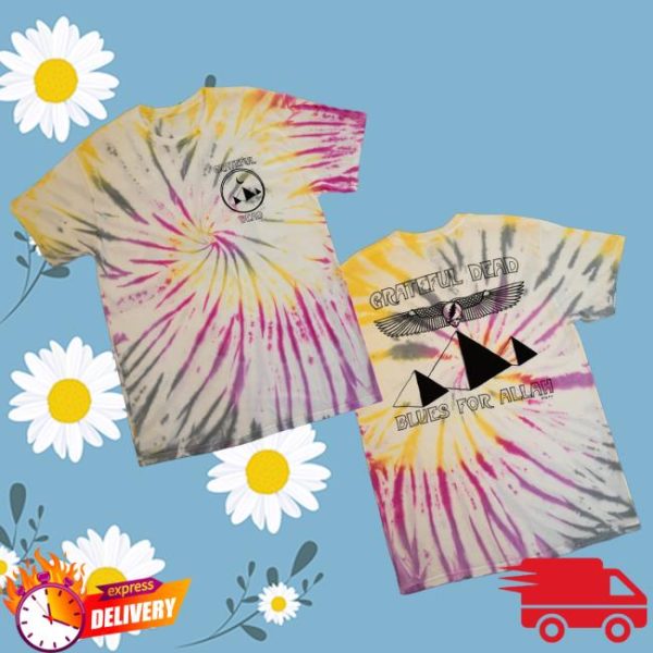 Grateful Dead Merch Store Shop Blues For Allah Custom Tie-Dye T-Shirt