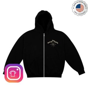 Alex Warren Official Merch Store Shop You’ll Be Alright Kid Black Zip-Up Hoodie