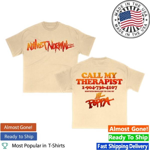Interscope Records Merch Store Shop Lil Poppa Almost Normal Again T-Shirt