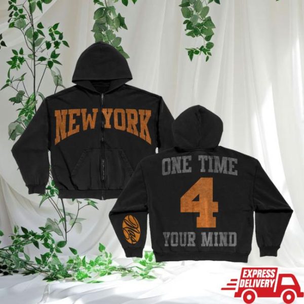 Nasir Jones Merch Store Shop One Time 4 Your Mind Zip Up Hoodie