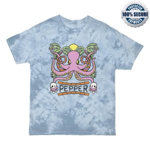 Pepper Merch Store Shop Octo Blue Tie Dye Tee