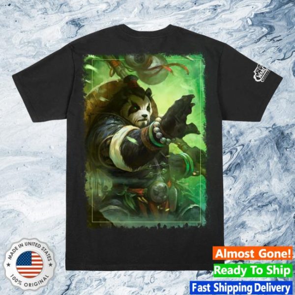 Blizzard Gear Merch Store Shop World Of Warcraft Mists Of Pandaria Pandaren Black T-Shirt