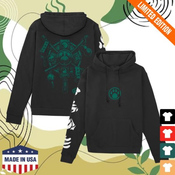 Blizzard Gear Merch Store Shop World Of Warcraft Mists Of Pandaria Pandaren Crest Black Pullover Hoodie