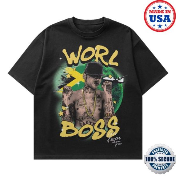 Vybz Kartel World Merch Store Shop Worl Boss Shirt