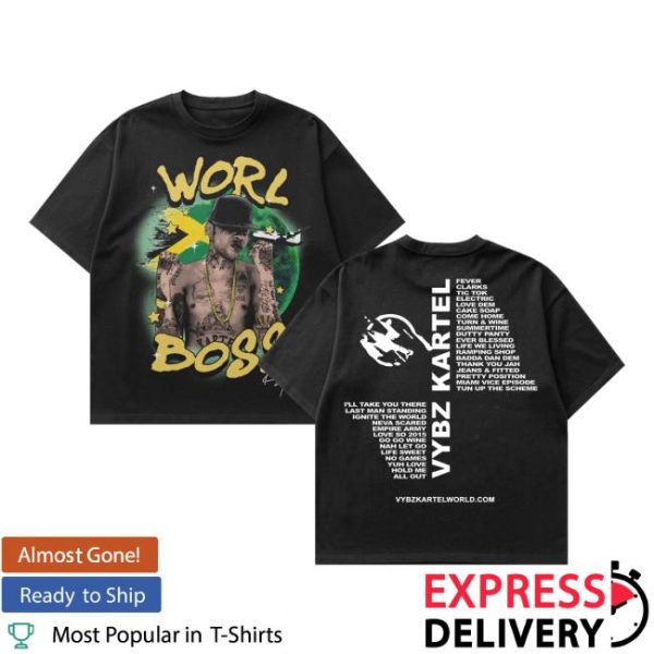 Vybz Kartel World Merch Store Shop Worl Boss Shirt