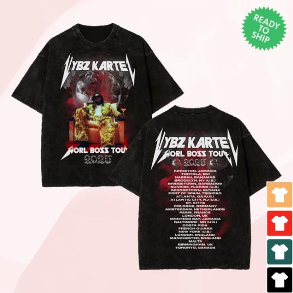 Vybz Kartel World Merch Store Shop Worl Boss Tour