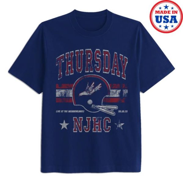 Thursday Merch Store Shop Live At The Meadowlands Njhc Retro Tee