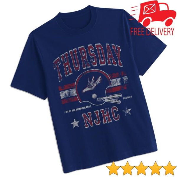 Thursday Merch Store Shop Live At The Meadowlands Njhc Retro Tee
