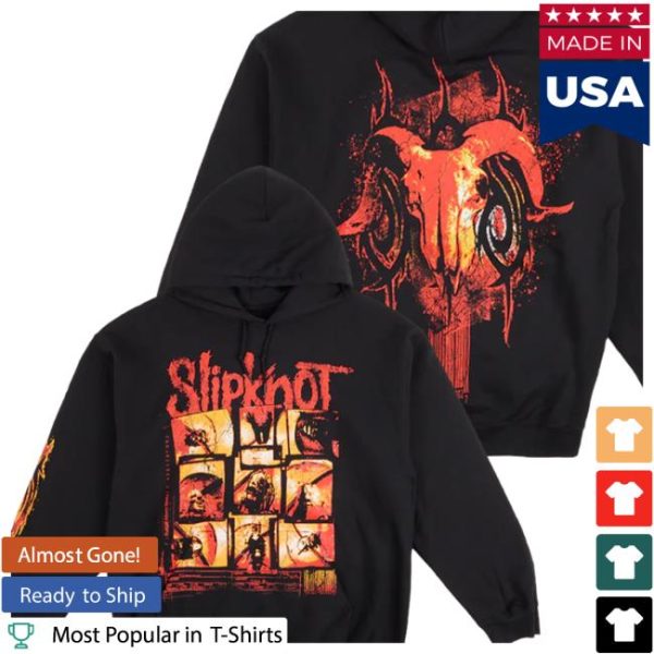 Slipknot Merch Store Merch 9 Square Pullover Black Hoodie