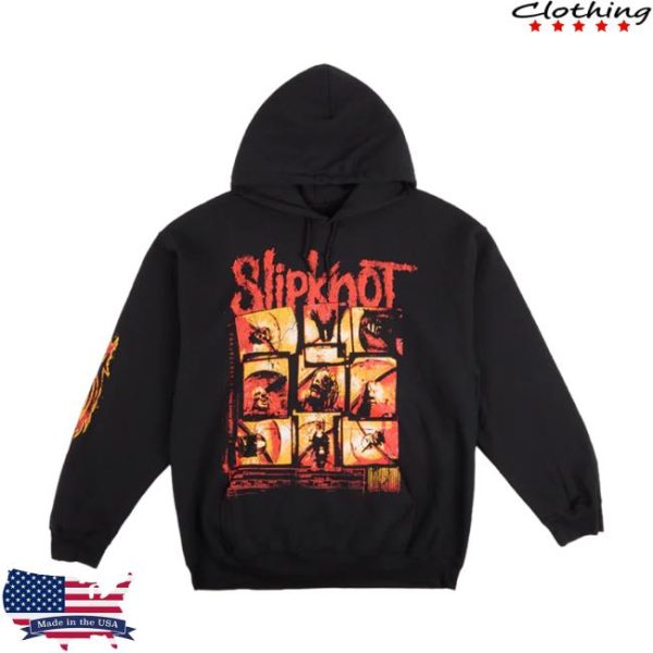 Slipknot Merch Store Merch 9 Square Pullover Black Hoodie