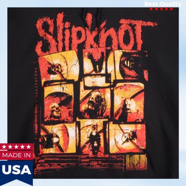 Slipknot Merch Store Merch 9 Square Pullover Black Hoodie