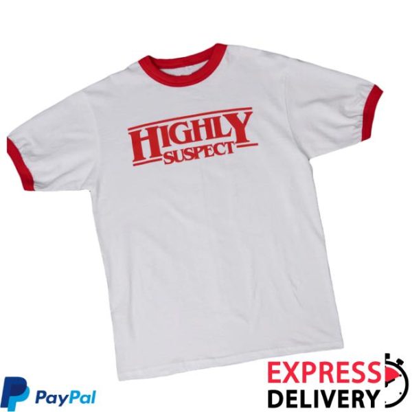 Highly Suspect Store Merch Hs White Ringer T-Shirt