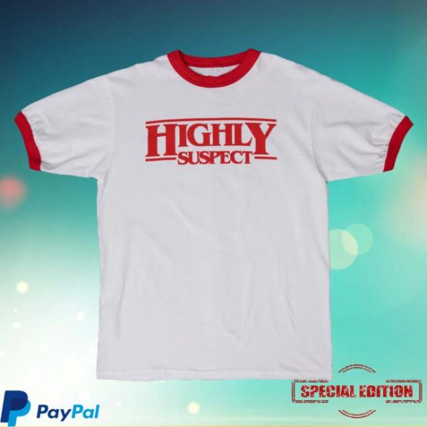 Highly Suspect Store Merch Hs White Ringer T-Shirt