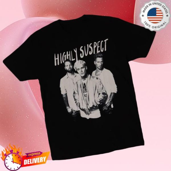 Highly Suspect Store Merch Three-Piece Black T-Shirt