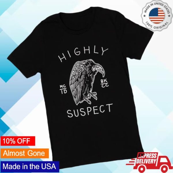 Highly Suspect Store Merch Black Vulture T-Shirt