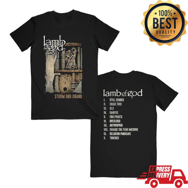 kenny lamb of god store merch sturm und drang tracklist vintage tee
