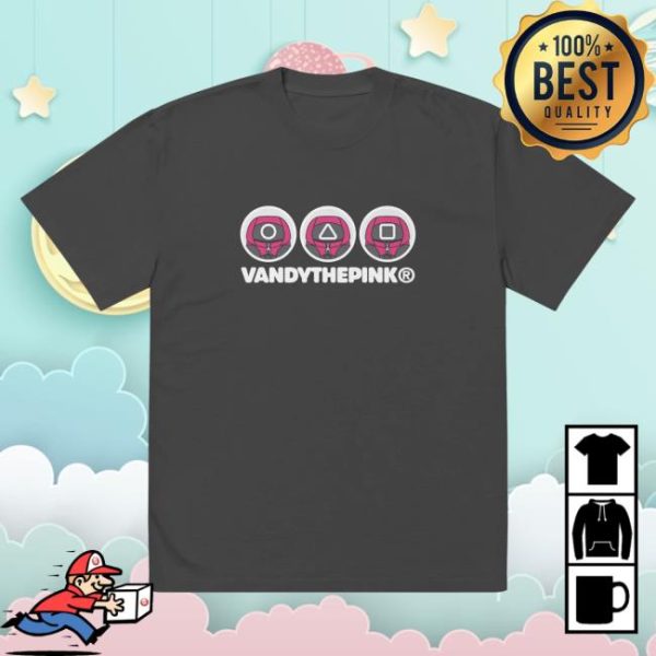 Netflix Store Merch Squid Game X Vandythepink Guards Oversized Faded T-Shirt