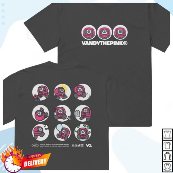 Netflix Store Merch Squid Game X Vandythepink Guards Oversized Faded T-Shirt
