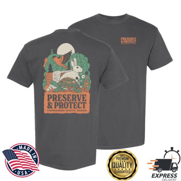 Tennessee State Parks Store Merch Tnsp Preserve & Protect Earth 2025 Tee