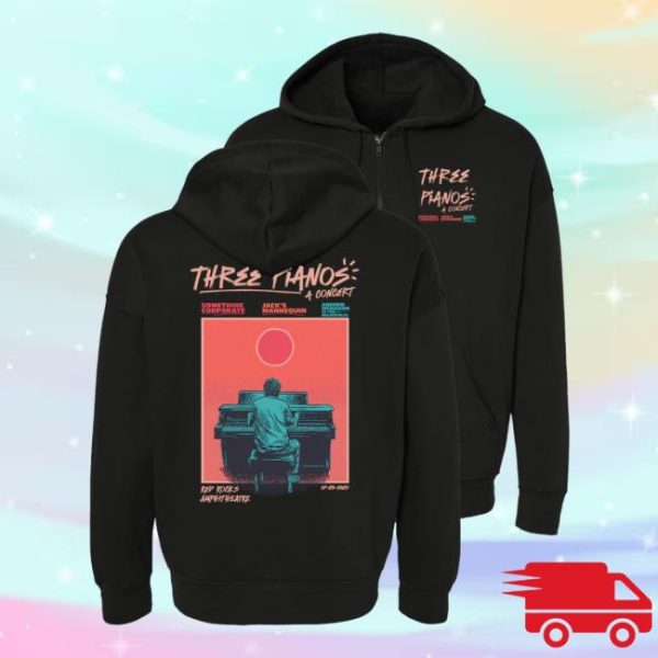 Andrew Mcmahon Store Merch Red Rocks Event Zip Up Hoodie