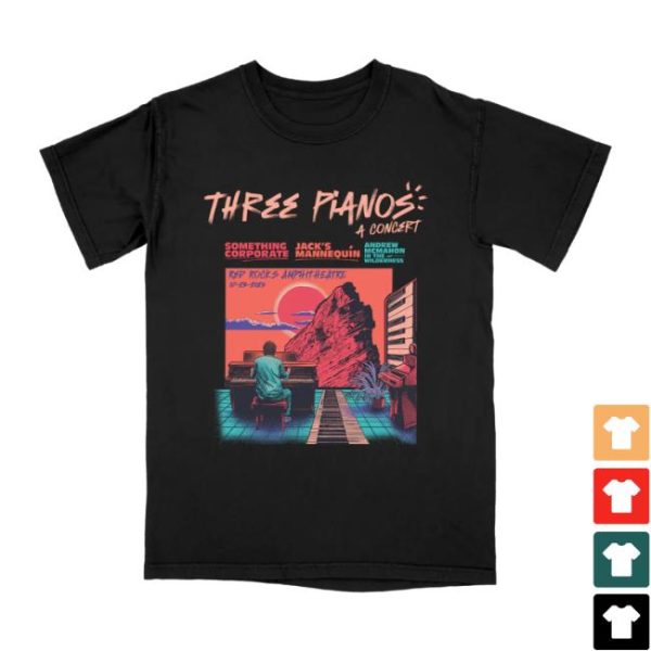 Andrew Mcmahon Store Merch Red Rocks Event T-Shirt