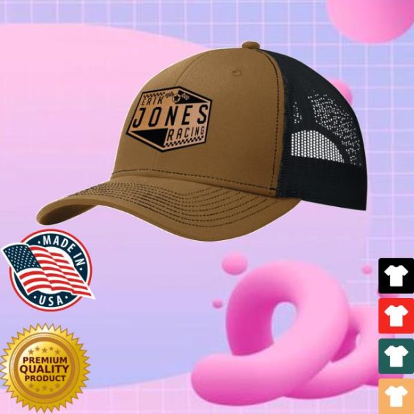 Erikjonesracing Merch Erik Jones Racing Trucker Patch Hat