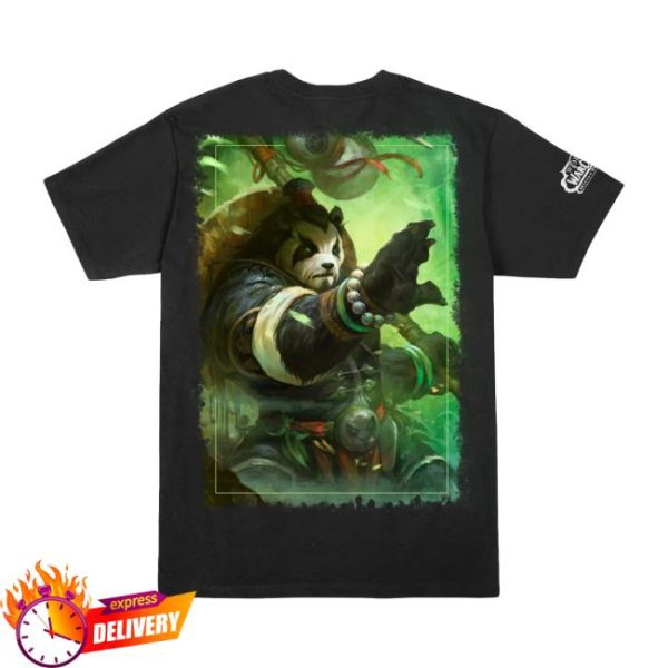 Blizzard Store Merch Mists Of Pandaria Pandaren Black T-Shirt