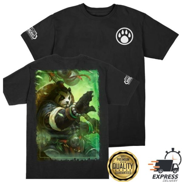 Blizzard Store Merch Mists Of Pandaria Pandaren Black T-Shirt