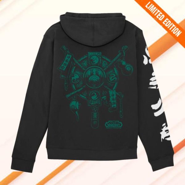Blizzard Store Merch Mists Of Pandaria Pandaren Crest Black Pullover Hoodie