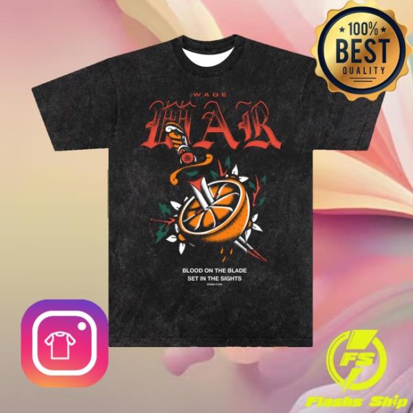 Wagewar Band Merch Blood Orange Tee