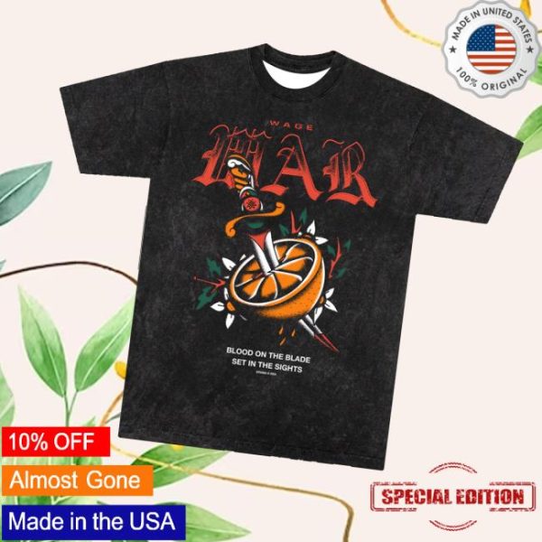 Wagewar Band Merch Blood Orange Tee