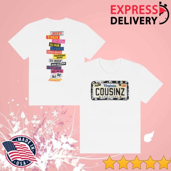 Cousinz Festival Merch Store Shop Cousinz Festival X Denim Tears Official Festival T-Shirt