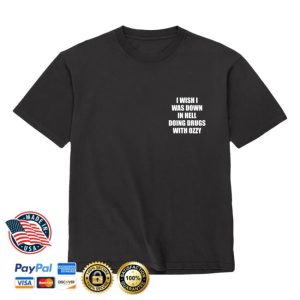 Lindafinegold Merch Store Shop I Wish I Was In Hell – Black T-Shirt