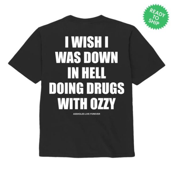 Lindafinegold Merch Store Shop I Wish I Was In Hell – Black T-Shirt