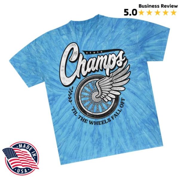 State Champs Merch Store Shop Wheels Tie Dye Tee