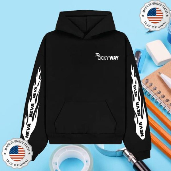 Theockywayshop Merch Store The Ocky Way Flame Hoodie