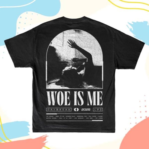 Merchnow Store Merch Woe, Is Me Lp3 Black T-Shirt