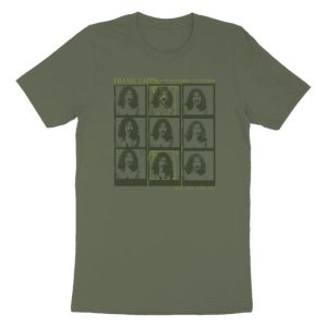 Frank Zappa Official Store Merch Shop One Size Fits All Military Green T-Shirt