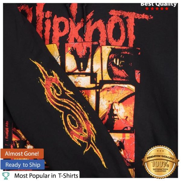 Slipknot Official Store Merch Shop 9 Square Pullover Hoodie Black