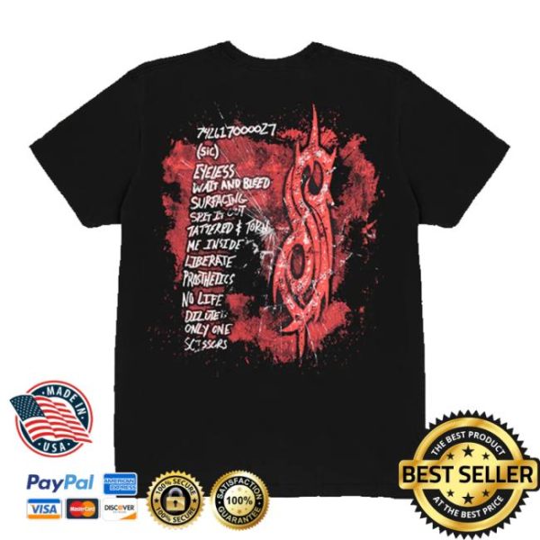 Slipknot Official Store Merch Shop Self-Titled Tracklist T-Shirt