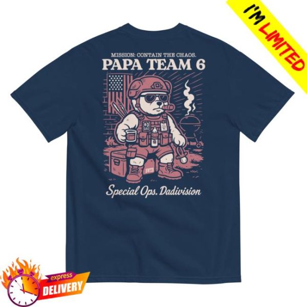 Bwtb Store Merch Papa Team 6 Bear Shirt