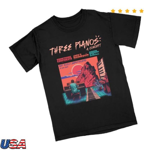 Andrew Mcmahon Merch Store Shop Red Rocks Event T-Shirt