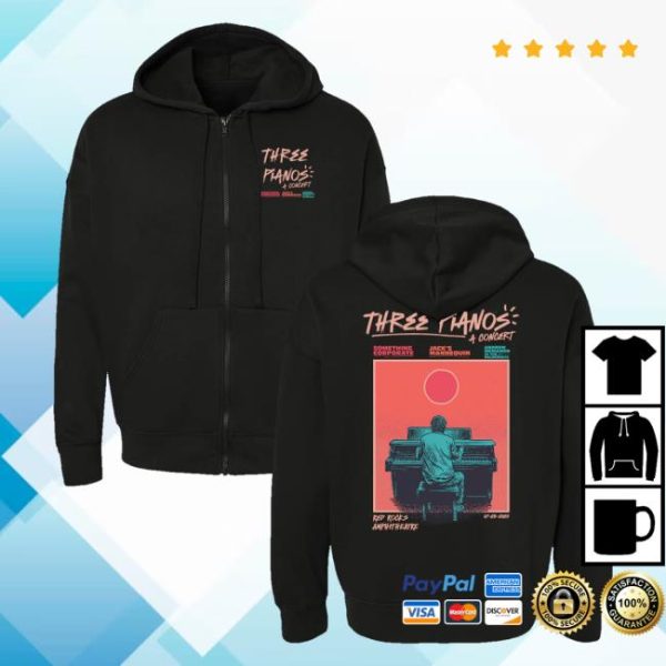 Andrew Mcmahon Merch Store Shop Red Rocks Event Zip Up Hoodie
