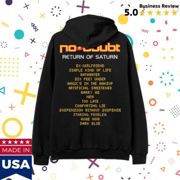 No Doubt Merch Store Return Of Saturn 25Th Anniversary Hoodie